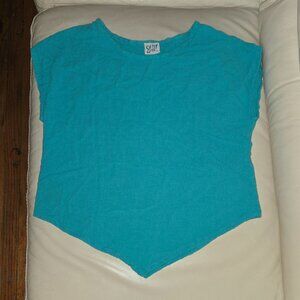 100% cotton teal T-shirt